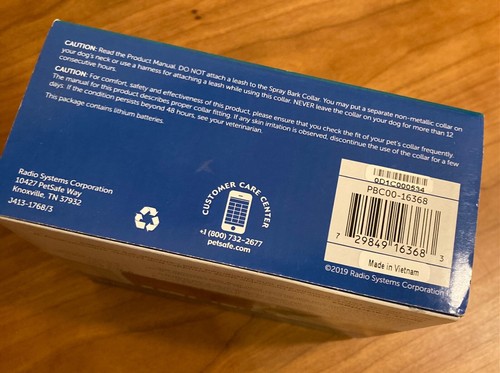 PetSafe PBC00-16368 Spray Dog Bark Control Collar Brand New - Picture 5 of 6