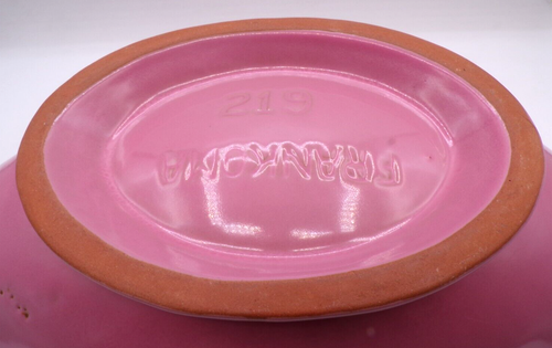 Vintage Frankoma Pottery #219 Centerpiece Serving Bowl 17.5" Plains Satin Pink - Picture 6 of 7