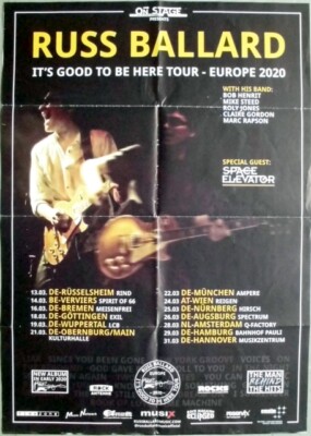 RUSS BALLARD - 2020 - Live In Concert - It's Good to be Here Tour - Poster