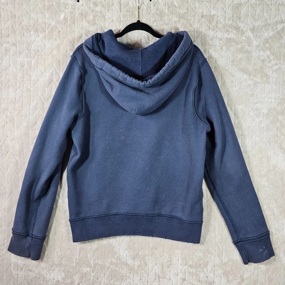 Sudadera con capucha bordada Hollister Y2K de colección para hombre logotipo M polar suéter preppy 3D Foto 4 de 4