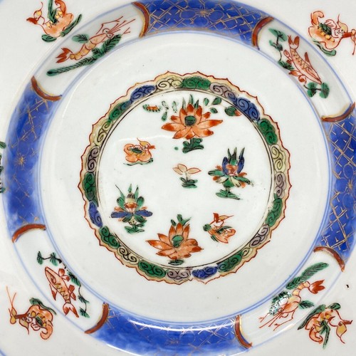 17th C. Chinese Kangxi Famille Verte 9" Plate - Picture 7 of 8