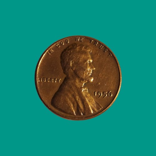 SELTENER FEHLER 1956 kein Münzzeichen Weizenpfennig Fehler L am Rand  - Bild 1 von 2