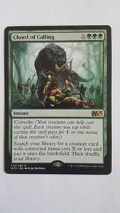 Chord of Calling LP//NM Rare M15 MTG Magic the Gathering Green Instant x1