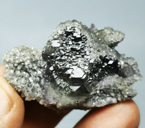 WOW!!! Rare Transparent Green Cube Fluorite Crystal Mineral Specimen/China - Picture 3 of 11