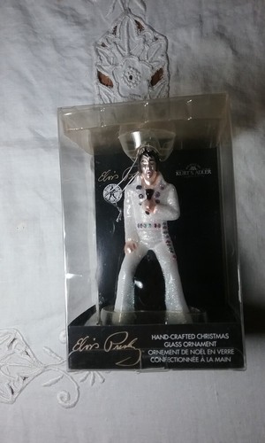 Elvis Presley Handcrafted Glass Christmas Ornament by Kurt S Adler - Picture 4 of 10