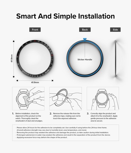 For Samsung Galaxy Watch 5 Pro 45mm Case | Ringke Inner Bezel Styling Ring Cover - Picture 47 of 49