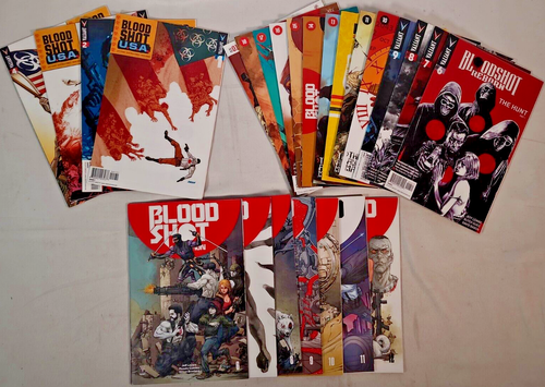 2017 Valiant Comics Lot of (35) BLOODSHOT SALVATION, REBORN, U.S.A. - Picture 1 of 4