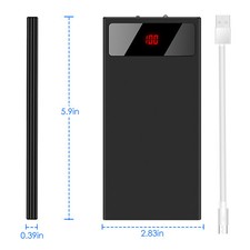 Ultra-thin Power Bank 20000mah Portable Charger External Battery Pack Dual USB