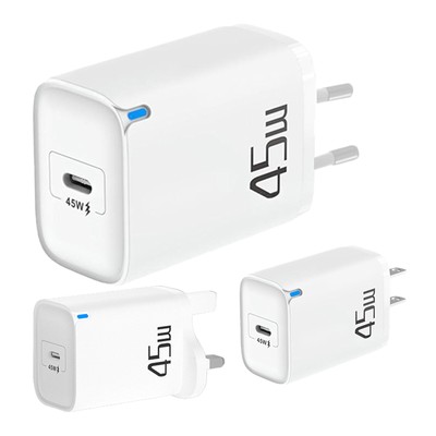 PD 45W Fast Charger Block USB Type C Wall Power Adapter for Smart Phones