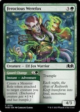 FEROCIOUS WEREFOX X 4 N/M WILDS OF ELDRAINE MAGIC THE GATHERING