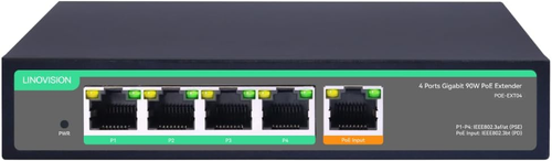 4 Ports Gigabit Poe Passthrough Switch and Poe Extender with 60W POE Input, Ieee - Picture 11 of 12