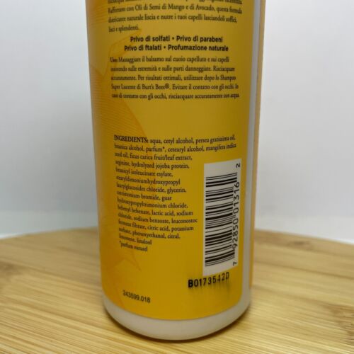 Burts Bees Super Shiny Conditioner Mango Sulfate Paraben Free 10 Oz Avocado Oil - Picture 4 of 8