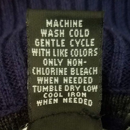 Alfani Mens Sweater 1/4 Zip Mock Neck Pullover Navy Blue Gray Stripe Shirt XL - Picture 10 of 10