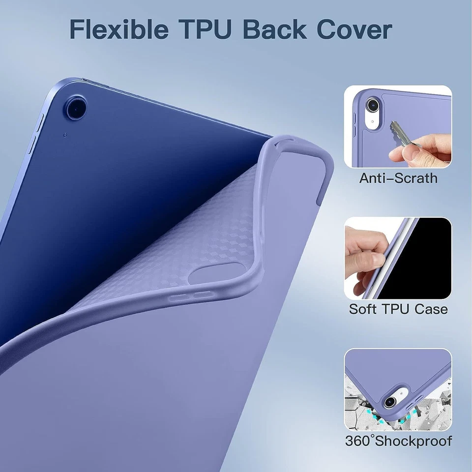 Smart Pen Holder Case Leather Cover For iPad 10/9/8/7/6/5th Gen Air Pro 11 12.9" - Image 3 of 4