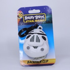 Angry Birds Star Wars Stormtrooper Backpack Clip Plush  3" 2012 CWT Collection