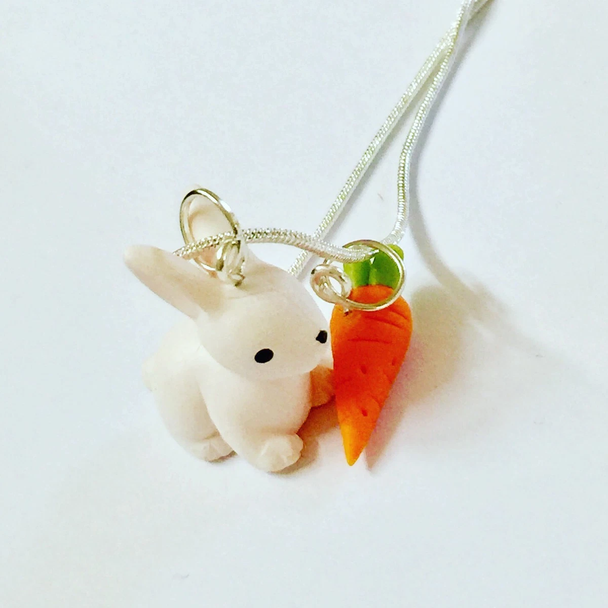 Rabbit Necklace Bunny Necklace Woodland creatures Easter