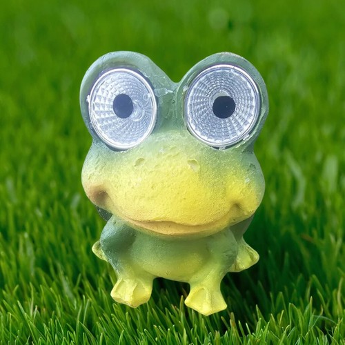 Big Eyed Novelty Garden Solar Animal LED Warm White Lights - Frog - Picture 9 of 9