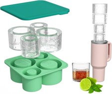 For Stanley Cup Special Ice Cube Tray Mold Tumbler Cup Silicone Ice Mold w/ Lid