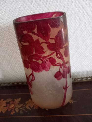 Magnifique paire de vase en pâte de verre Legras série Rubis Hauteur 205mm - Imagen 2 de 9