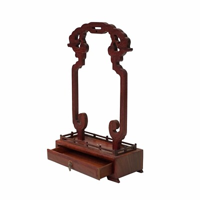 Chinese Rosewood RuYi Hanging Ring Display Stand - Miniature Easel ws1571S Chinese Rosewood RuYi Hanging Ring Display Stand - Miniature Easel ws1571S