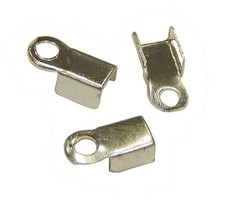 100 End Caps Metal Caps 6mm for Necklace Bracelets Jewellery Craft M19