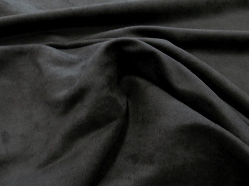 MICROSUEDE Faux Black Suede Fabric Upholstery 58" Wide - By the Yard - Picture 11 of 12