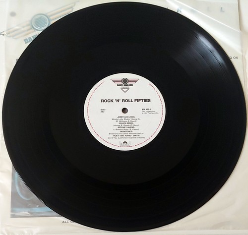 ROCK'N'ROLL FIFTIES – VARIOUS LP 33 RPM VINYL Jerry Lee Lewis, Chuck Berry +More - Picture 2 of 3
