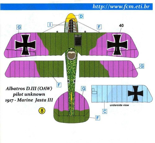 FCM Decals 1/72 ALBATROS D.III & ALBATROS D.V German Fighters Part 2 - Picture 6 of 6