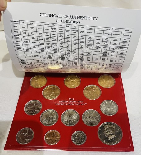 2011 U.S Mint Uncirculated Coin Set Philadelphia and Denver - 28 coins - Picture 3 of 3