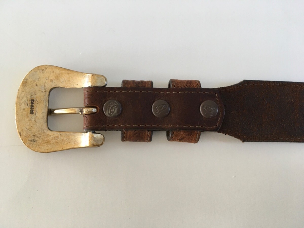 VINTAGE 1993 JUSTIN TOP GRAIN COWHIDE LEATHER TOOLED BELT