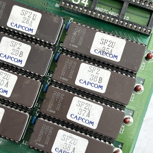 Not Working Street Fighter 2 Plays W/sound Jamma Arcade game board PCB F22-1 - Imagen 5 de 8