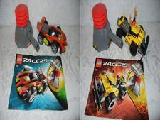 Lot LEGO Sets 7967 and 7968  Racers  Complete Sets with instructions