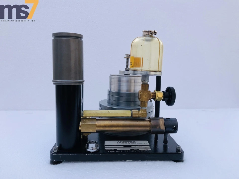 AMETEK HL-4 HYDRA LITE PORTABLE HYDRAUIC DEAD WEIGHT PRESSURE TESTER - Image 3 of 4