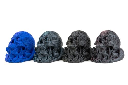 MAYAN / AZTEC DEATH WHISTLE SKULL - Amazing Duochrom Color - VERY LOUD!! - Picture 2 of 24