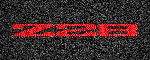 Lloyd VELOURTEX Black FRONT FLOOR MATS Red Z28 logos 1979 Chevrolet Camaro Z28 - Image 2 of 4