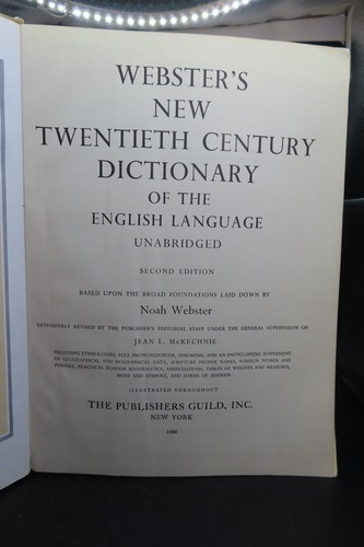 Vintage Websters New Twentieth Century Dictionary 1966 Unabridged Second Edition - Bild 14 von 24