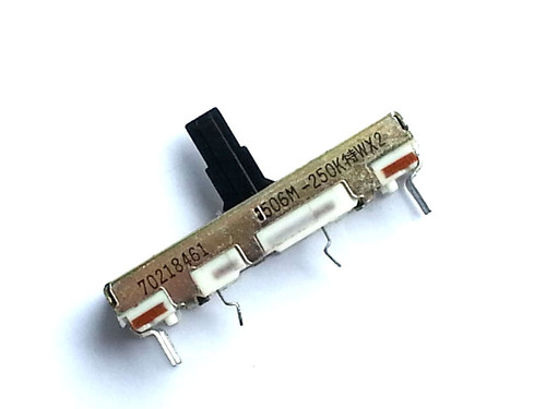 3x ALPS Slide Potentiometer 250K W, Dual Pot, Centre Detent 250KWX2 - JAPAN -NOS - Picture 2 of 6