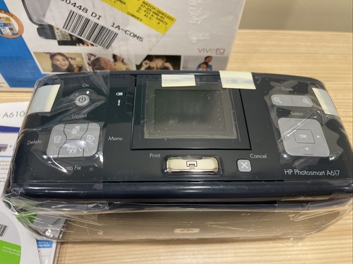 NEW OPEN BOX HP PHOTOSMART A617 COMPACT PHOTO INKJET PRINTER 5X7" PHOTOS No Cord - Picture 6 of 7