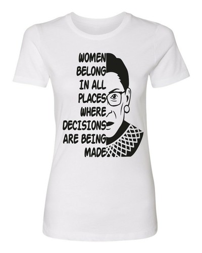 Women Belong in All Places Where Decisions are Being Made Women's T-Shirt - Picture 22 of 22