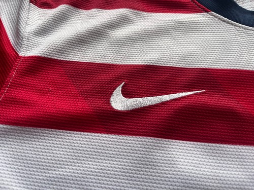 NIKE AUTHENTIC FUTBOL SOCCER JERSEY USA BRADLEY 2012 WALDO USMNT MENS LARGE EUC - Picture 7 of 14