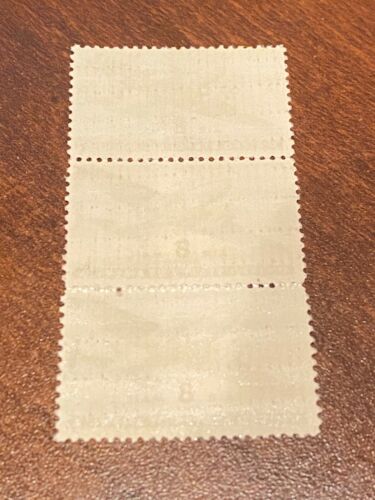 Scott#: C26 - Twin-Motored Transport Plane Strip of 3 MNH OG - Picture 2 of 2
