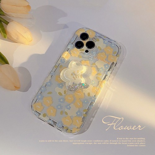 Flower Bracket Shockproof Phone Case For iPhone 16 15Pro Max 14 13 12 11 Pro Max - 第 6/9 張圖片