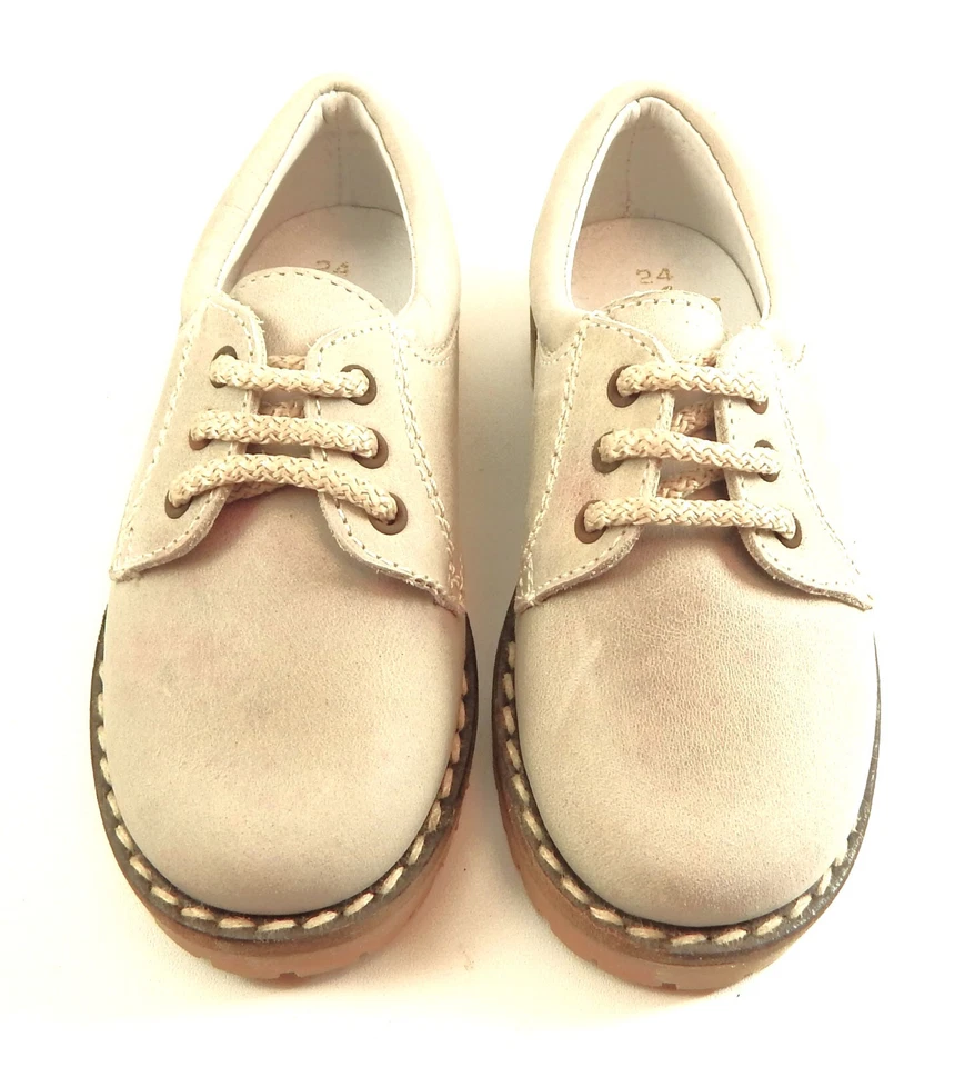 Vestido casual DE OSU-FARO - Espanha -Meninos couro acastanhado sapatos -Europeu 24 tamanho 7 - Imagem 4 de 4