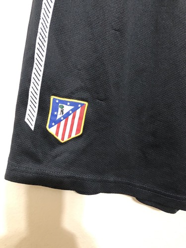 Atletico de Madrid Vintage Boys Soccer Shorts Youth Medium Black Spain Futbol - Picture 5 of 11
