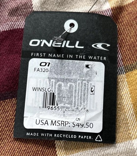 NWT O’Neill SuperFleece & Winslow Plaid Flannel Lot Of 2 Button Up Youth L Surf - Picture 13 of 17