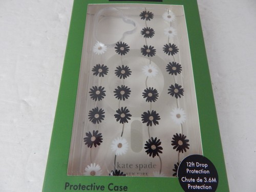 Kate Spade Protective Case For iPhone 16 Floral/Clear/Glitter/Multi New - 第 2/7 張圖片
