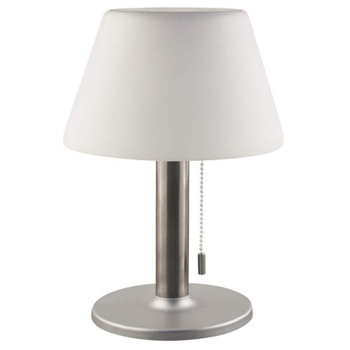 BAZZ Table Lamps 11" White Solar Powered LED Table Lamp Durable Dimmable - 第 1/2 張圖片