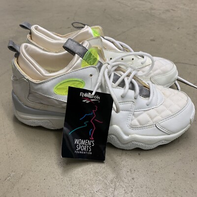 Vintage 1995 Reebok White Running Shoes Sneakers Size 9.5 Huarache Style Women's | eBay