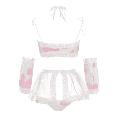 Mujeres Anime Lencería Set Cosplay Juego de rol Ropa de noche Elegante Estampado Lencería Set - Imagen 62 de 70