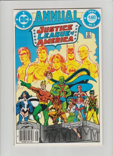 JUSTICE LEAGUE of AMERICA Annual #2 DC 1984 VF/Fine CPV 1st app VIBE & GYPSY